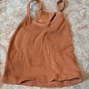 FP Movement by Free People Ribbed Orange Camisole